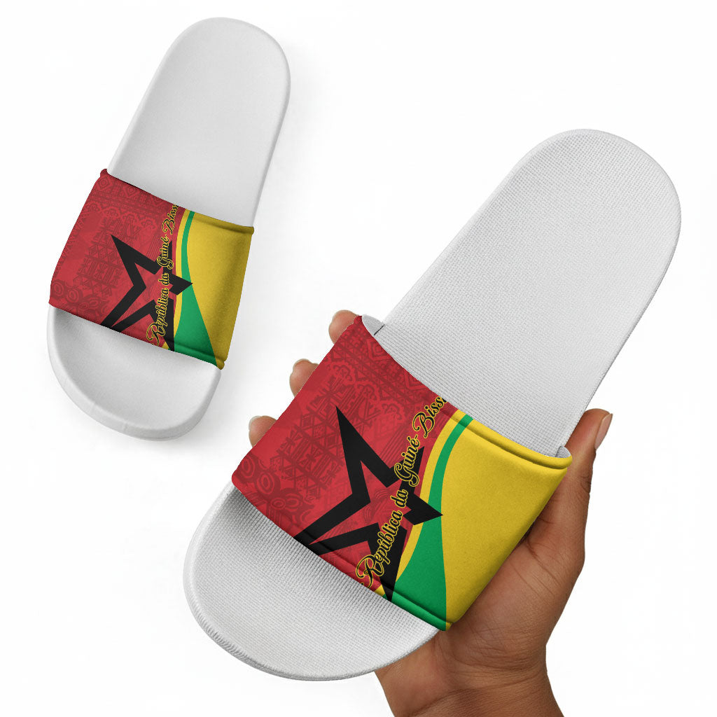 Guinea-Bissau Slide Sandals Happy Independence Day