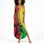 Personalized Guinea-Bissau Summer Maxi Dress Happy Independence Day