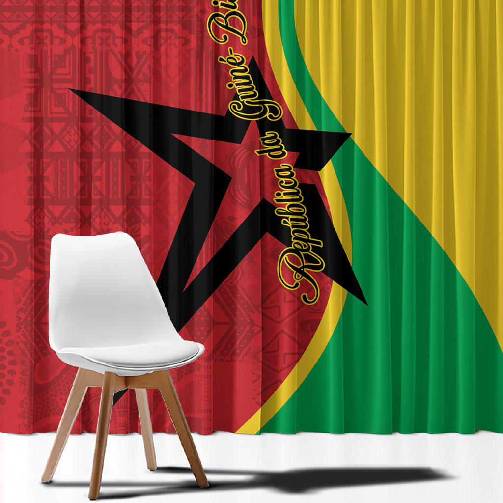 Guinea-Bissau Window Curtain Happy Independence Day