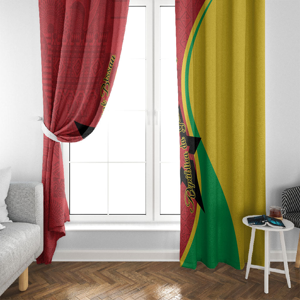 Guinea-Bissau Window Curtain Happy Independence Day