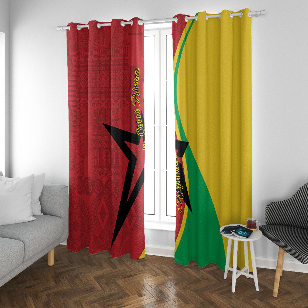 Guinea-Bissau Window Curtain Happy Independence Day