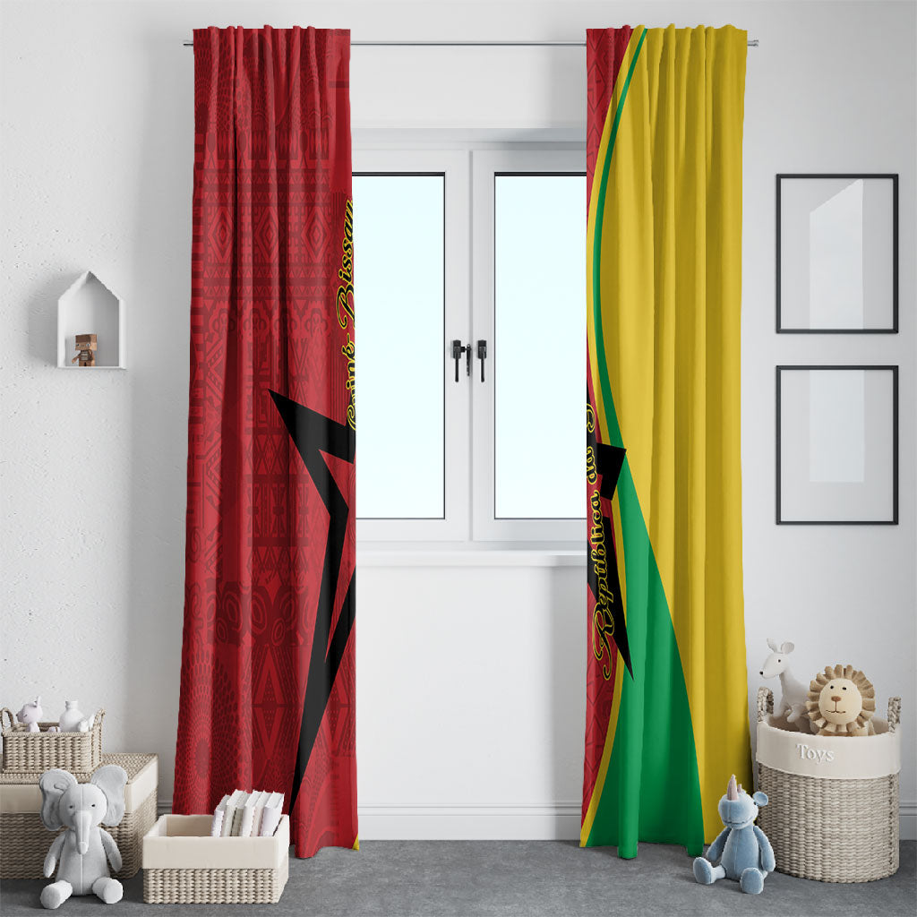 Guinea-Bissau Window Curtain Happy Independence Day