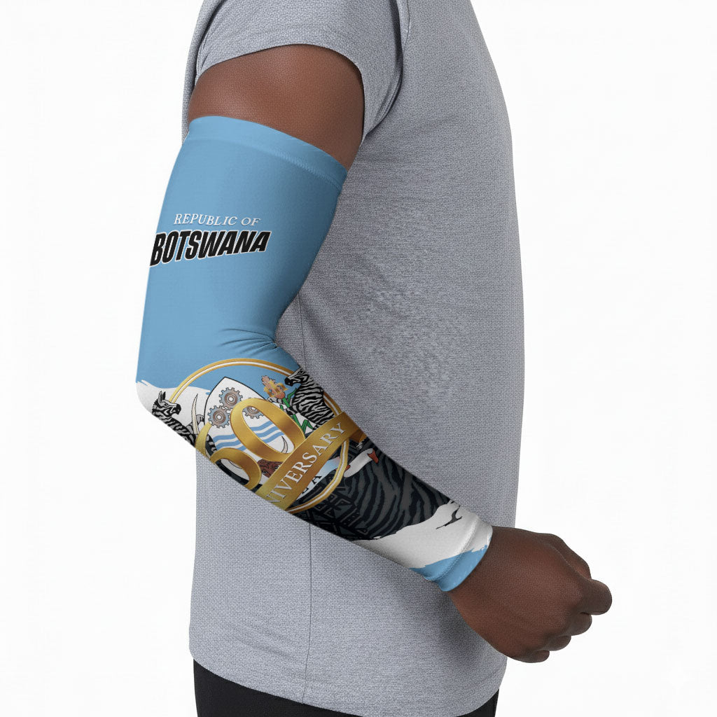 Personalized Botswana 2026 Arm Sleeves 60th Anniversary