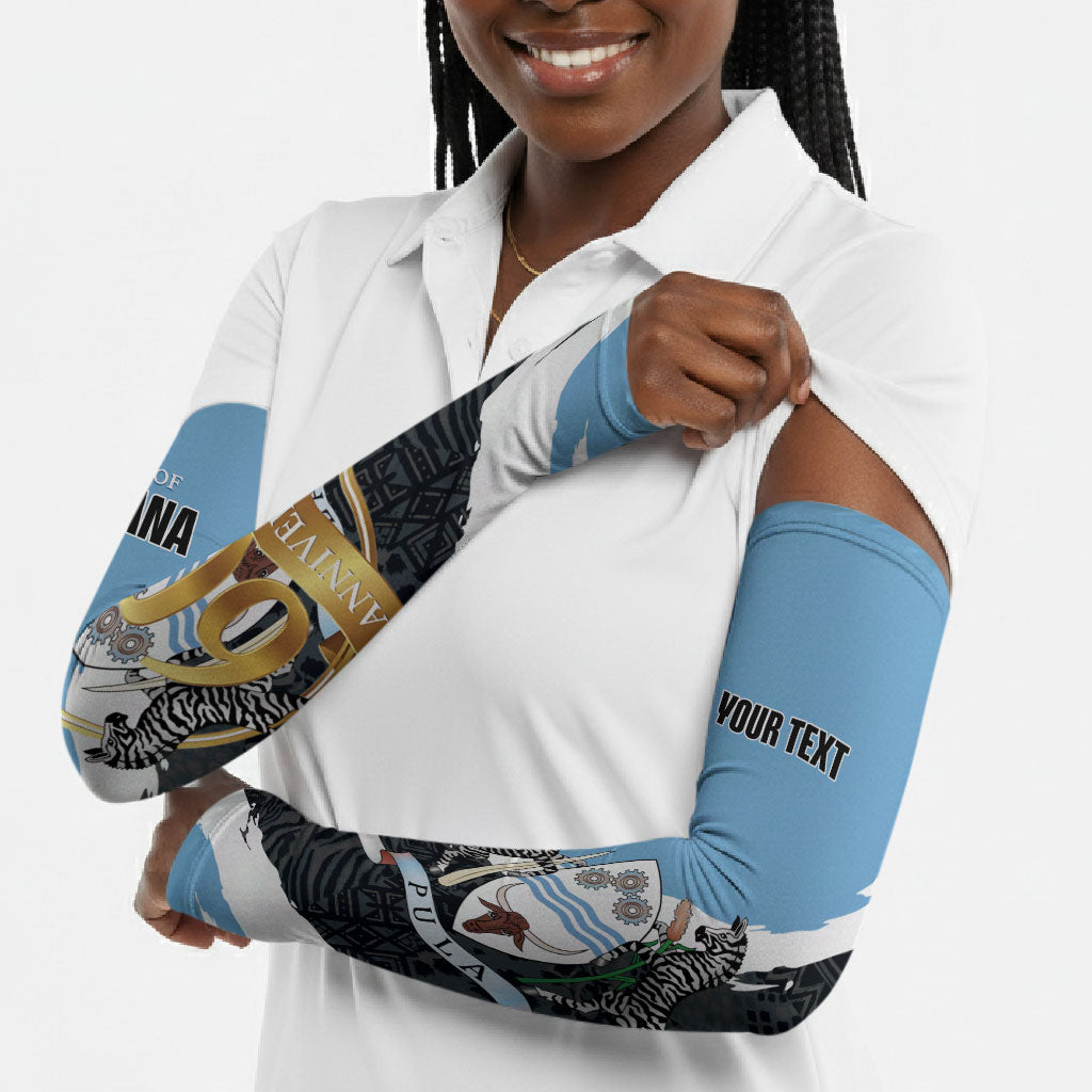 Personalized Botswana 2026 Arm Sleeves 60th Anniversary
