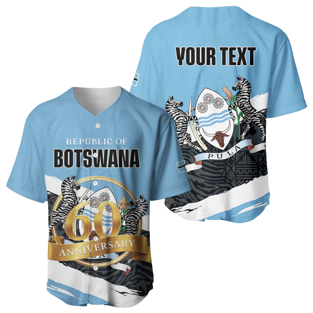 Personalized Botswana 2026 Baseball Jersey 60th Anniversary