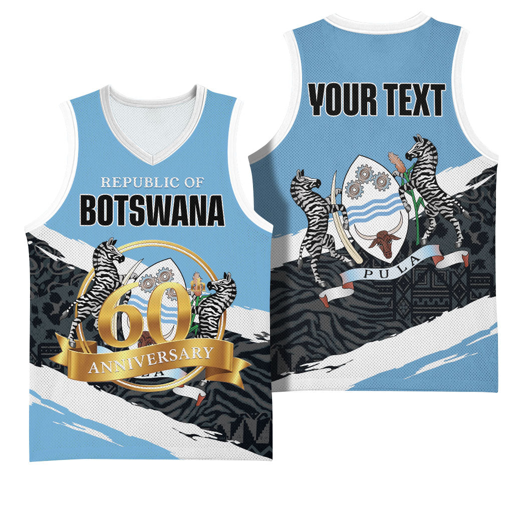 Personalized Botswana 2026 Basketball Jersey 60th Anniversary