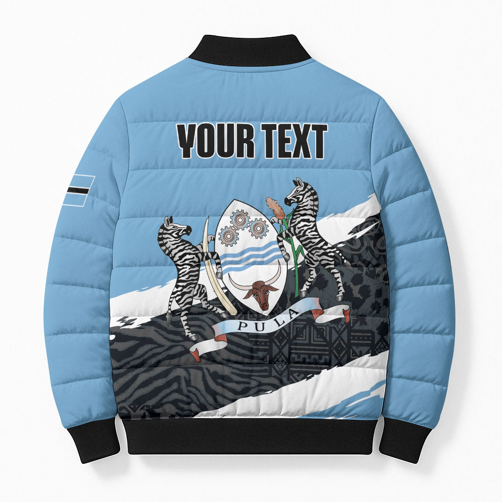 Personalized Botswana 2026 Bomber Puffer Jacket 60th Anniversary