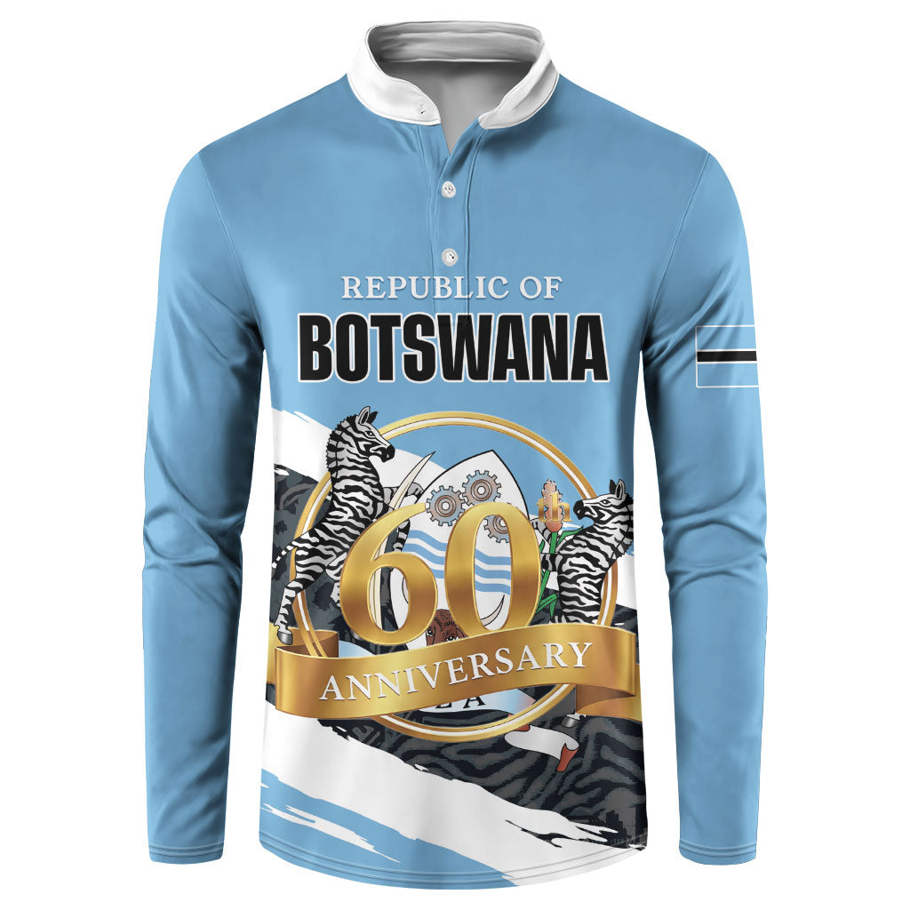 Personalized Botswana 2026 Button Sweatshirt 60th Anniversary