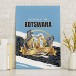 Botswana 2026 Canvas Wall Art 60th Anniversary
