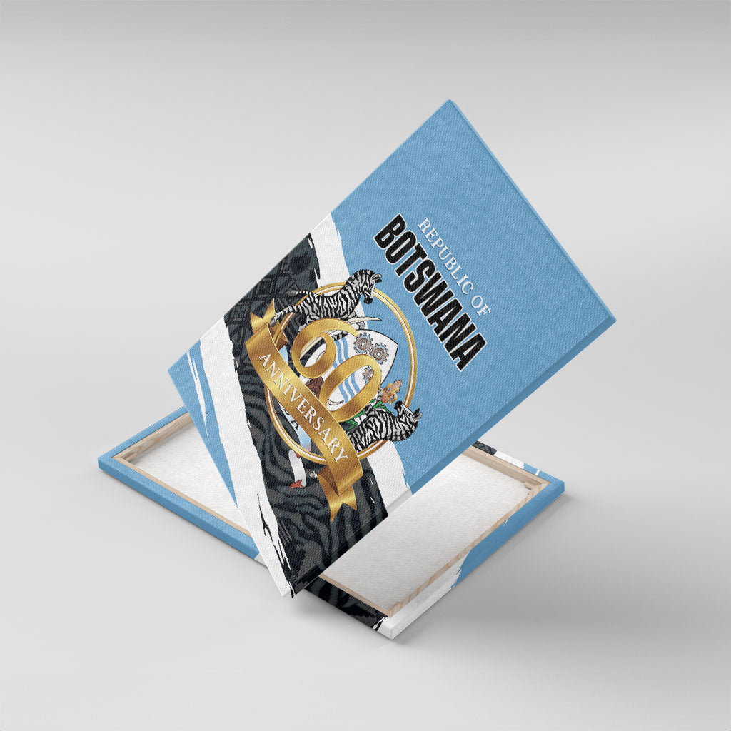 Botswana 2026 Canvas Wall Art 60th Anniversary