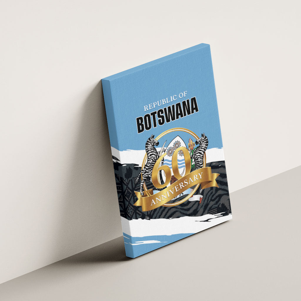 Botswana 2026 Canvas Wall Art 60th Anniversary