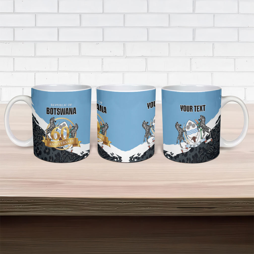 Personalized Botswana 2026 Ceramic Mug 60th Anniversary