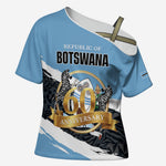 Personalized Botswana 2026 Cross Shoulder Shirt 60th Anniversary