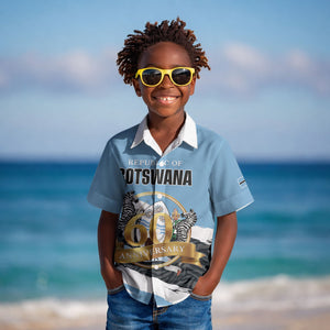Personalized Botswana 2026 Kid Hawaiian Shirt 60th Anniversary