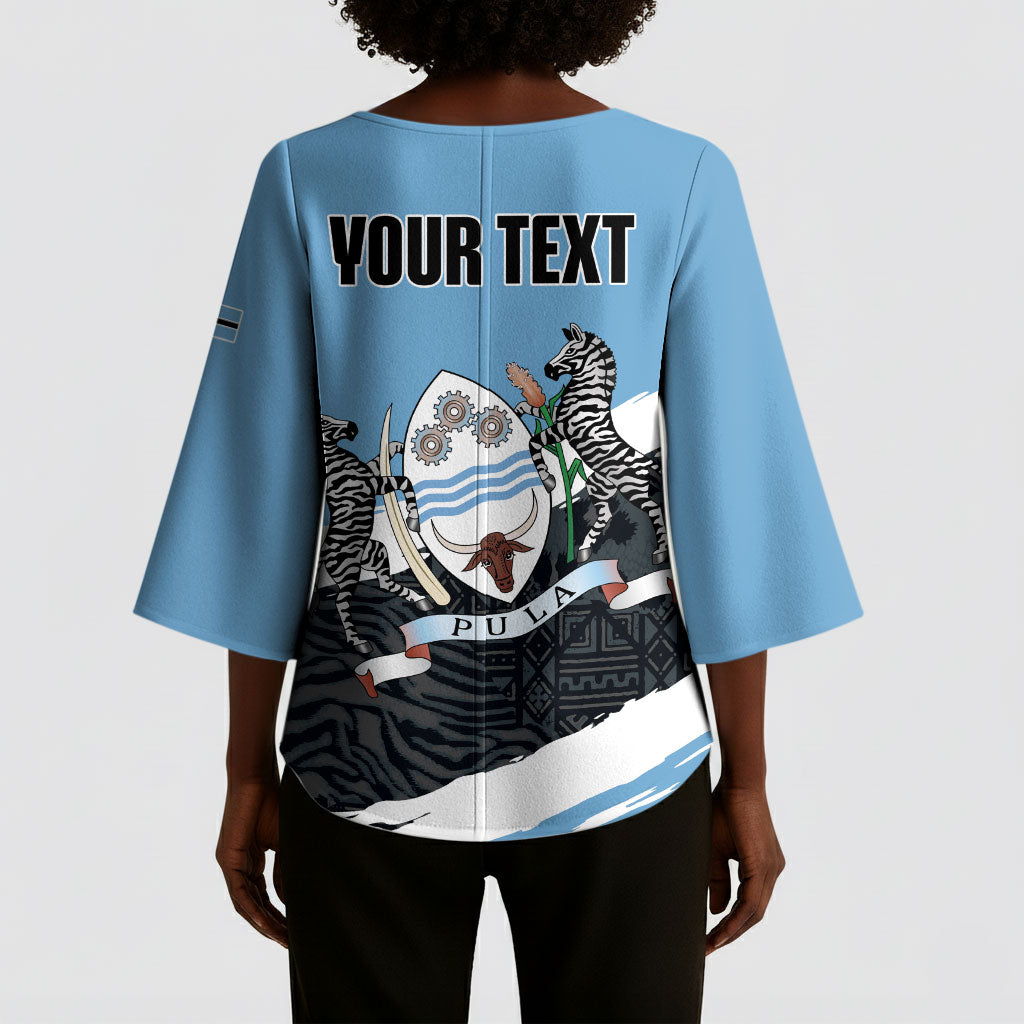 Personalized Botswana 2026 Kimono Sleeve Blouse 60th Anniversary