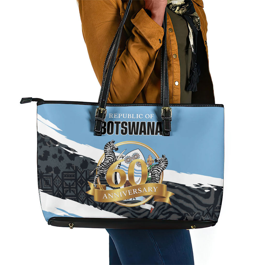 Botswana 2026 Leather Tote Bag 60th Anniversary