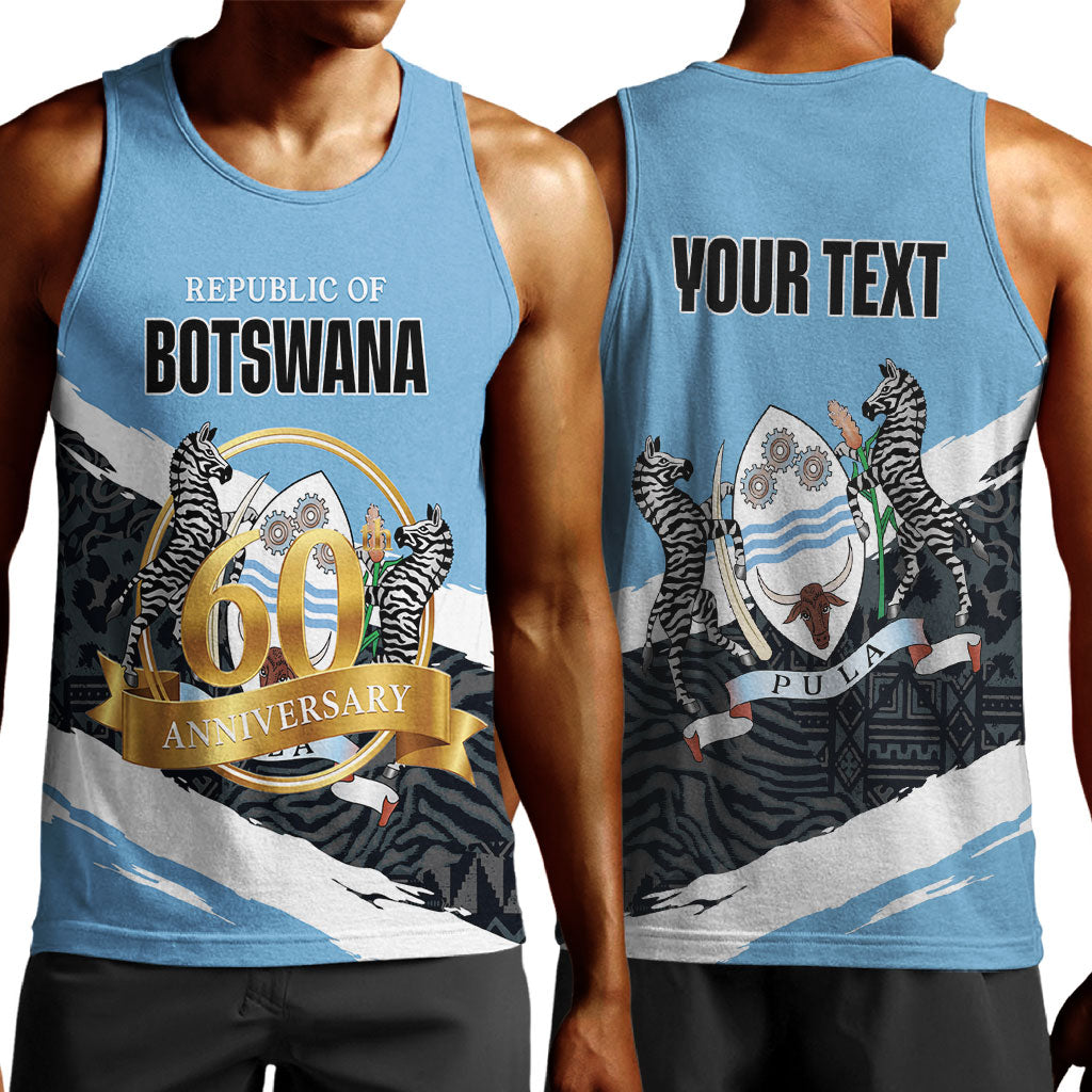 Personalized Botswana 2026 Men Tank Top 60th Anniversary