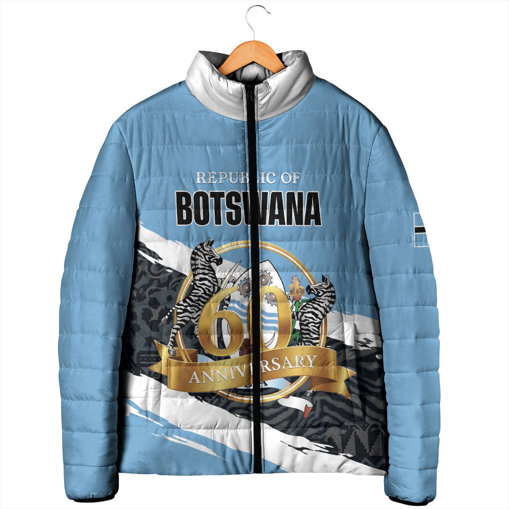 Personalized Botswana 2026 Padded Jacket 60th Anniversary