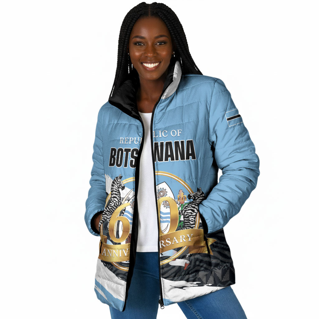 Personalized Botswana 2026 Padded Jacket 60th Anniversary