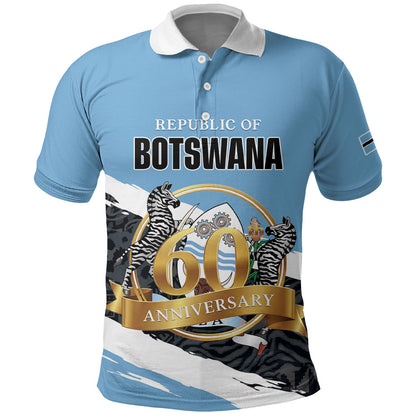 Personalized Botswana 2026 Polo Shirt 60th Anniversary