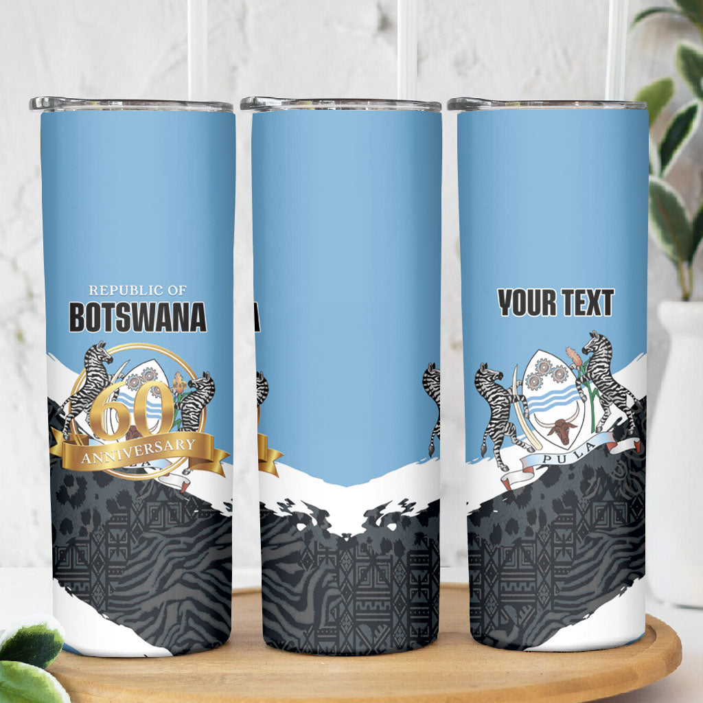 Personalized Botswana 2026 Skinny Tumbler 60th Anniversary