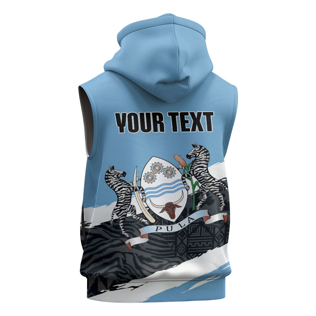 Personalized Botswana 2026 Sleeveless Hoodie 60th Anniversary