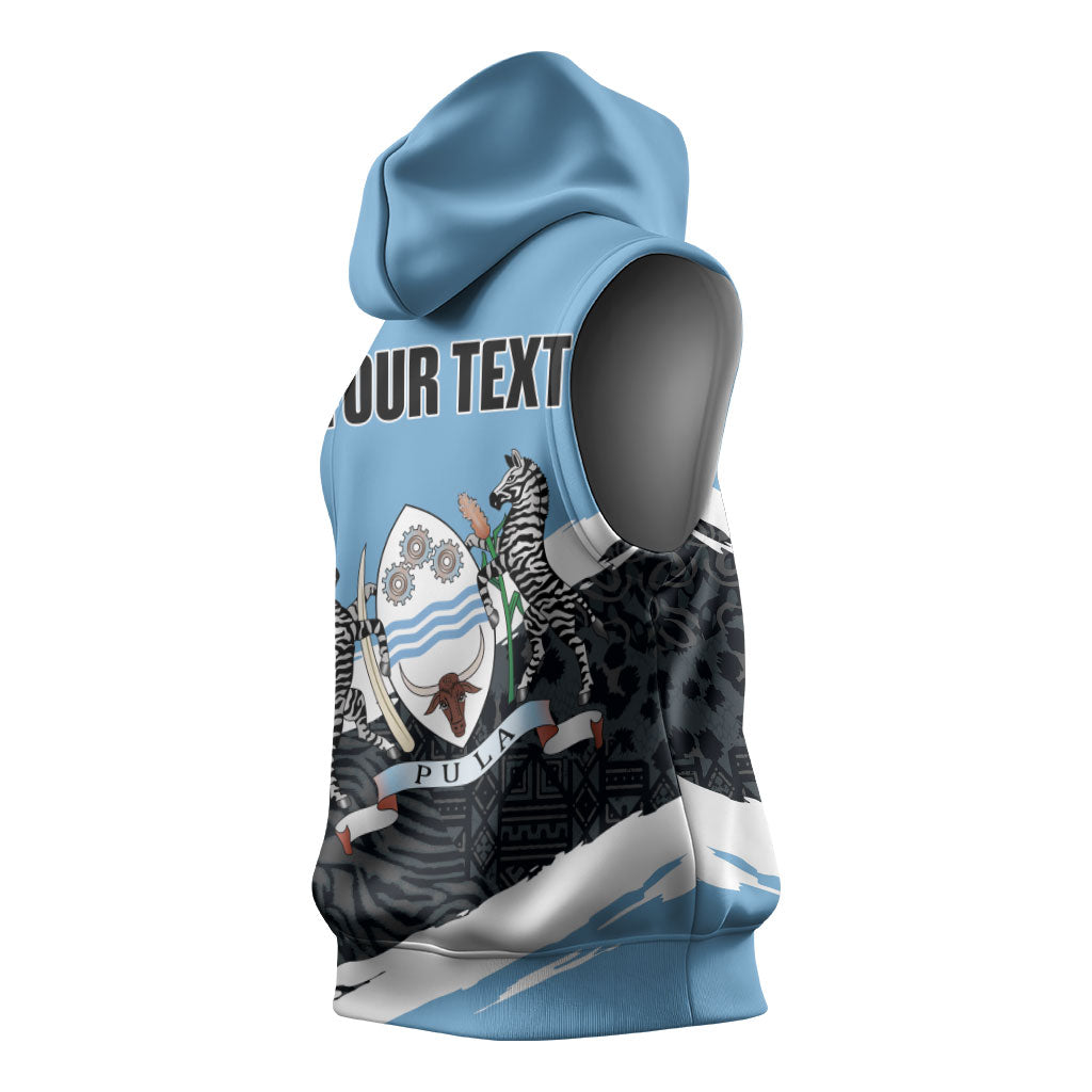 Personalized Botswana 2026 Sleeveless Hoodie 60th Anniversary