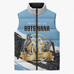 Personalized Botswana 2026 Sleeveless Puffer Jacket 60th Anniversary