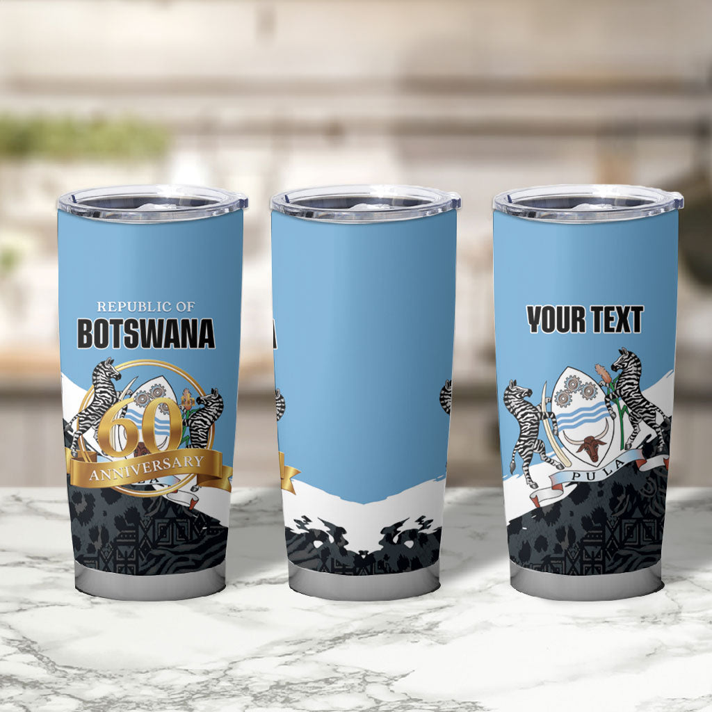 Personalized Botswana 2026 Tumbler Cup 60th Anniversary