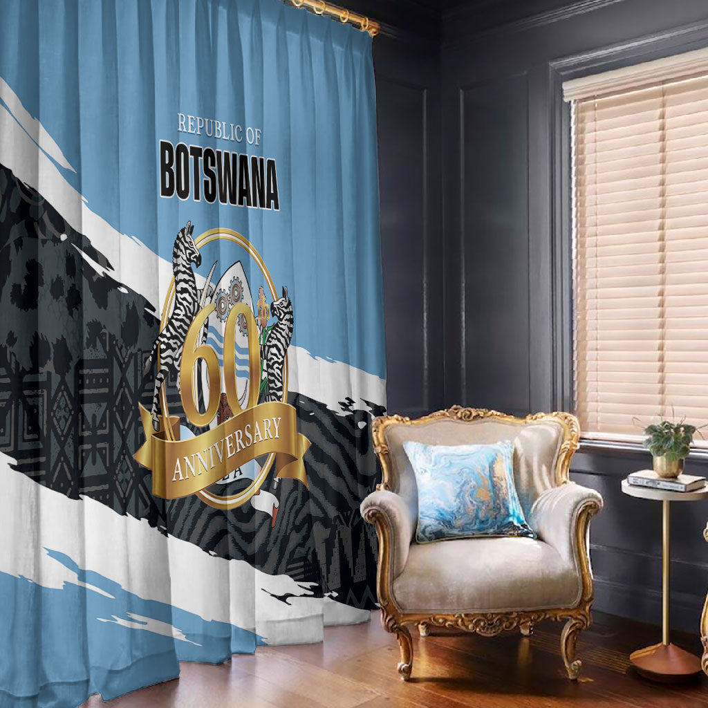 Botswana 2026 Window Curtain 60th Anniversary