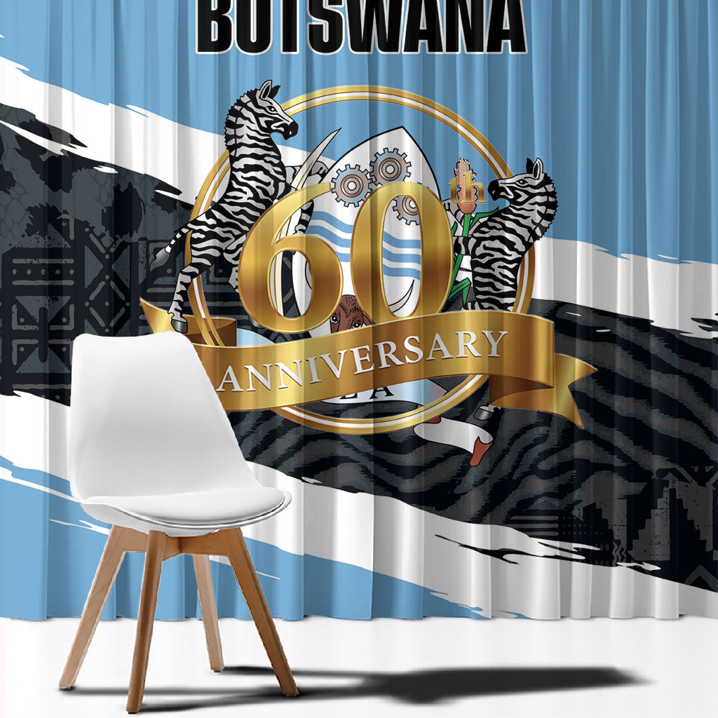 Botswana 2026 Window Curtain 60th Anniversary