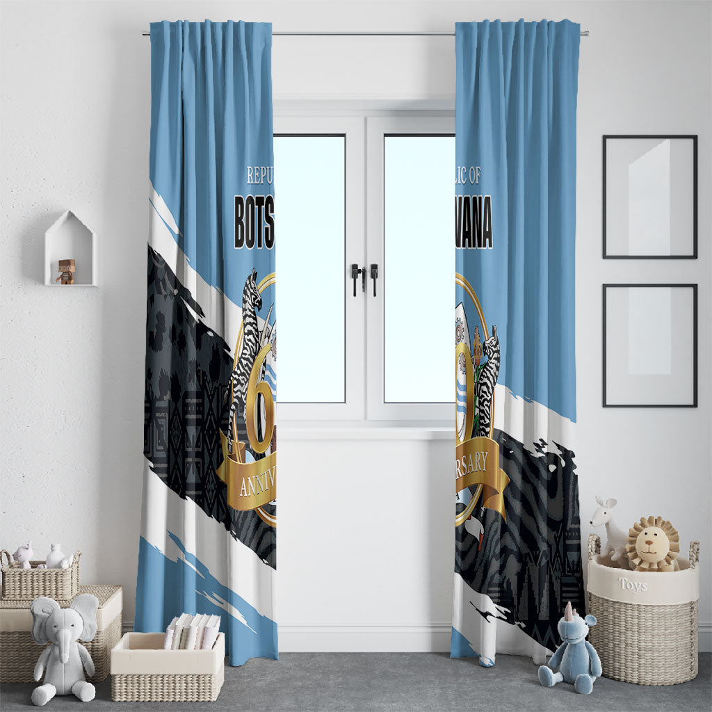 Botswana 2026 Window Curtain 60th Anniversary