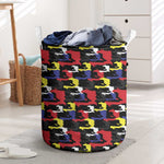 Haiti Map Camouflage Colorful Laundry Basket - African Pride