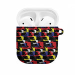 Haiti Map Camouflage Colorful AirPods Case - African Pride