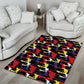 Haiti Map Camouflage Colorful Area Rug - African Pride