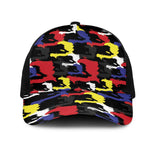 Haiti Map Camouflage Colorful Baseball Net Cap - African Pride