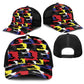 Haiti Map Camouflage Colorful Baseball Net Cap - African Pride