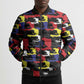 Haiti Map Camouflage Colorful Bomber Puffer Jacket - African Pride