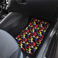 Haiti Map Camouflage Colorful Car Mats - African Pride