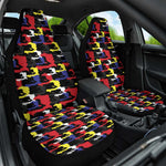 Haiti Map Camouflage Colorful Car Seat Cover - African Pride