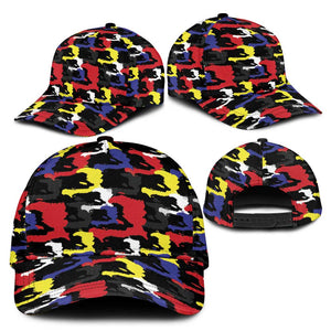 Haiti Map Camouflage Colorful Classic Cap - African Pride