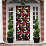 Haiti Map Camouflage Colorful Door Cover - African Pride