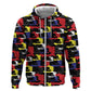 Haiti Map Camouflage Colorful Hoodie - African Pride