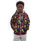 Haiti Map Camouflage Colorful Kid Hoodie - African Pride