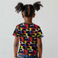 Haiti Map Camouflage Colorful Kid T shirt - African Pride