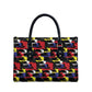 Haiti Map Camouflage Colorful Leather Bag - African Pride