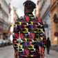 Haiti Map Camouflage Colorful Long Sleeve Button Shirt - African Pride