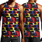 Haiti Map Camouflage Colorful Men Tank Top - African Pride