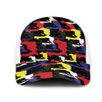 Haiti Map Camouflage Colorful Mesh Trucker Cap - African Pride