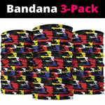 Haiti Map Camouflage Colorful Neck Gaiter - African Pride
